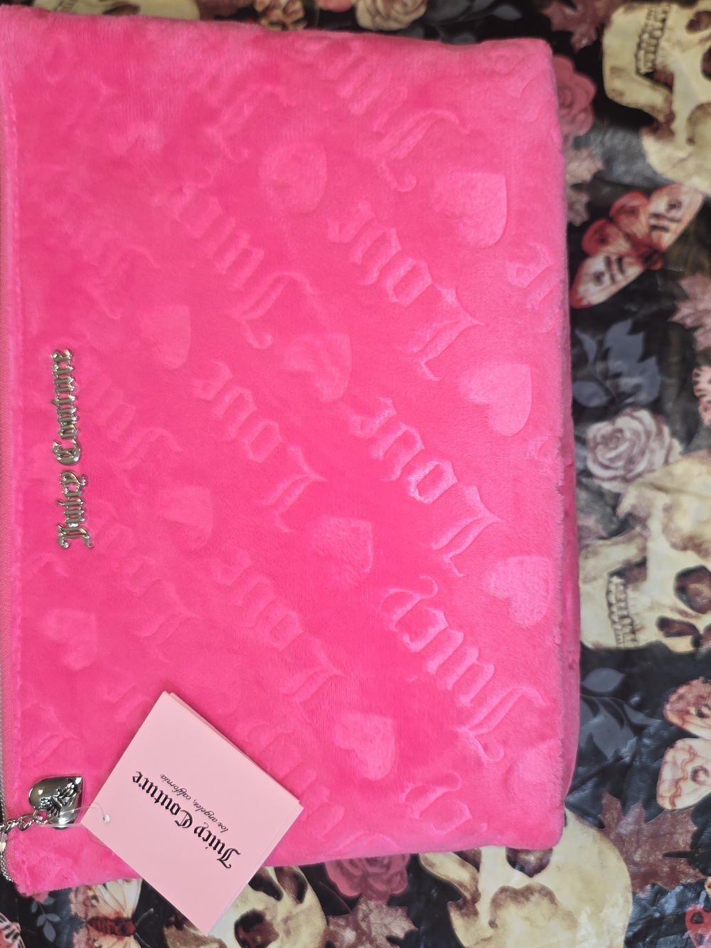 💖 Brand New with Tags – Juicy Couture Velour Cosmetic Bag &  Travel bottle